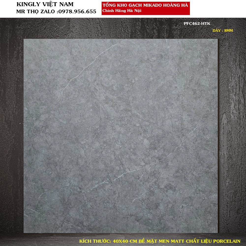 Gạch lát nền vân xi măng chống trơn 40x40 cm PFC462